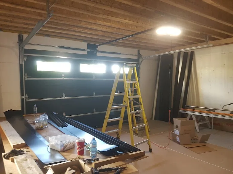 New construction garage door installation by Affordable Door Co Oklahoma City metro